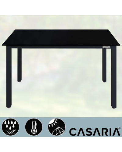 Designer Gartentisch Aluminium Anthrazit 150 mal 90 Zentimeter